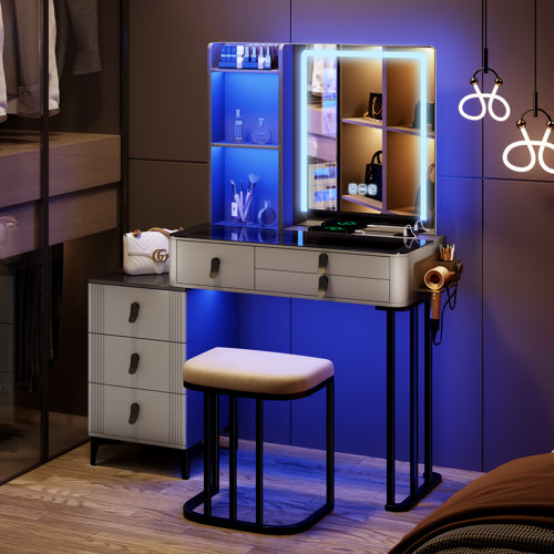 Wayfair Gray Makeup Vanities You'll Love in 2023